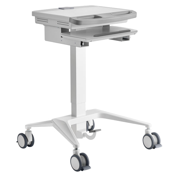 ProperAV Mobile Medical Trolley Cart Pneumatic Height Adjustment