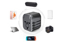 Maplin 2.4A 5V World Wide Travel Adapter Wall Charger with 2x USB-A Ports