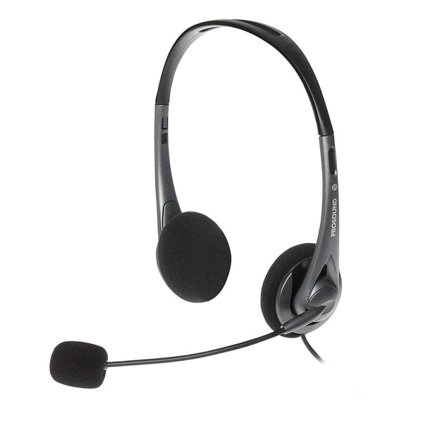 ProSound Stereo USB-A Headset Electret Condenser Boom Microphone 1.2m cord