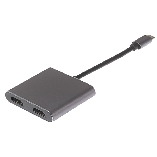Nikkai USB-C Multiport Hub to 2x HDMI 4K@60Hz Ultra HD MST/ USB-C PD / USB-A 3.0