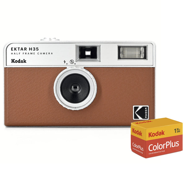 Kodak Ektar H35 Film Camera with 36 Exposure Film Pack - Brown