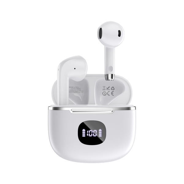 Maplin Wireless Earbuds Bluetooth V5.3 USB-C Charging White