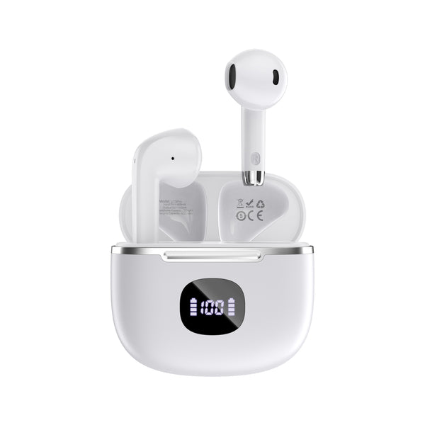 Maplin Dudao Wireless Earphones Bluetooth V5.3 USB-C Charging White