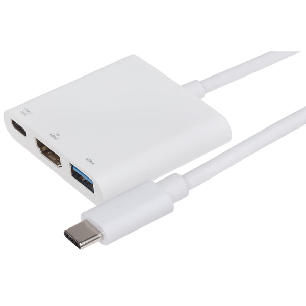 Maplin USB-C Multiport Hub USB-A 3.1 Gen1 HDMI 4K@ 30Hz USB-C PD@ 87W