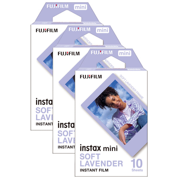 Fujifilm Instax Mini Soft Lavender Photo Film - 30 Shot Pack