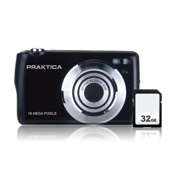 PRAKTICA Compact Digital Camera Kit inc 32GB SD Card