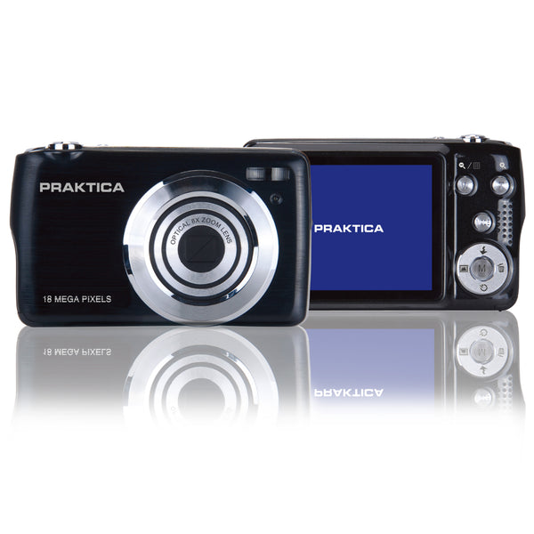 PRAKTICA Compact Digital Camera 18MP 8x Optical Zoom Entry Level Black