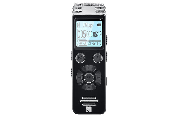 Kodak VRC450 Digital Voice Recorder - Stereo with Noise Reduction 8GB