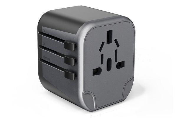 Maplin 2.4A 5V World Wide Travel Adapter Wall Charger with 2x USB-A Ports