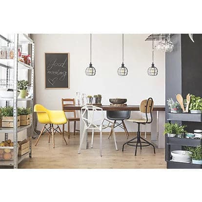 4lite Decorative Bird Cage Lighting Pendant for E27 Large Screw Fit Lamp (Bulb Not Included) - Matte Black