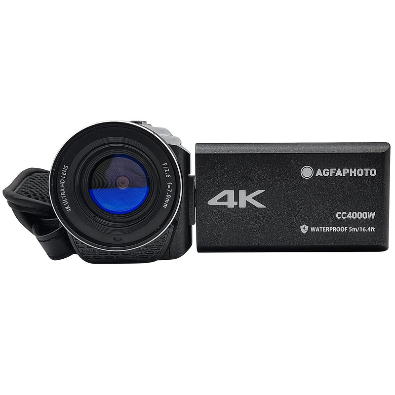 Agfa Photo Realimove CC4000W 4K Waterproof Camcorder - Black