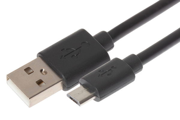 Mevo USB-A to Micro USB-B Cable - Black, 1m