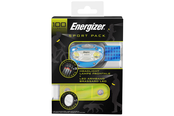 Energizer Sport Gift Pack - Head Torch and LED Armband