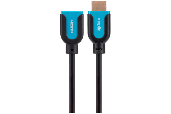 Maplin HDMI Male to HDMI Female 4K Ultra HD Extension Cable 3m Black