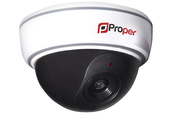 ProperAV Replica Speed Dome Security Camera with Flashing Light