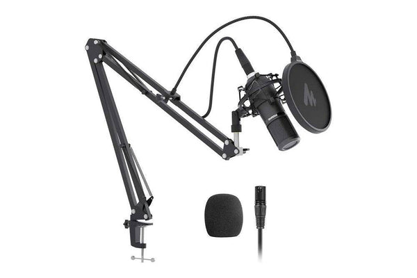 Maono XLR Cardioid Professional Vocal Studio Microphone with Boom Arm Kit