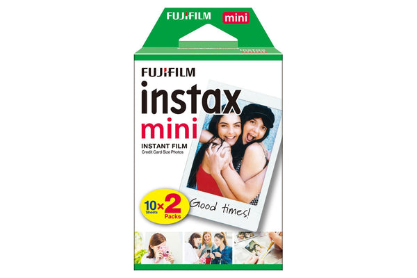 Fujifilm Instax Mini Instant Photo Film - White, 20 Shot Pack