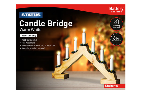 Status Kitzbuhel 7 LED Candle Bridge
