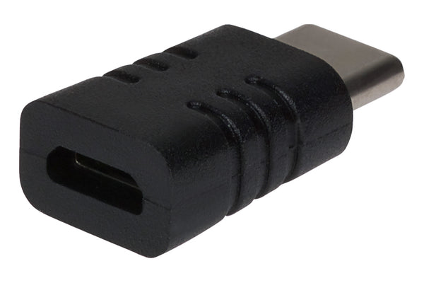 Maplin USB-C to Micro USB-B Female Adapter - Black