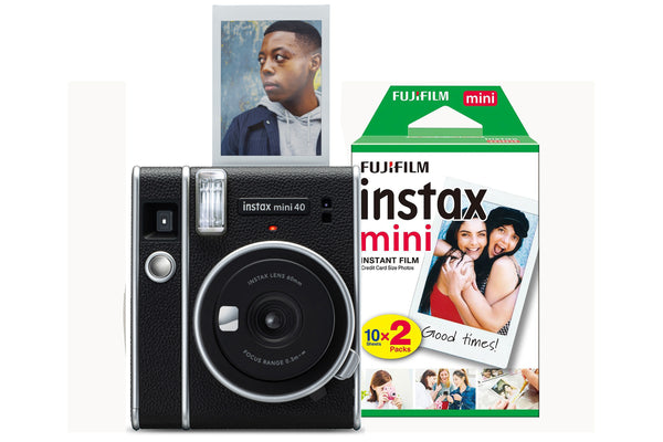 Fujifilm Instax Mini 40 Instant Camera with 30 Shot Film  Black