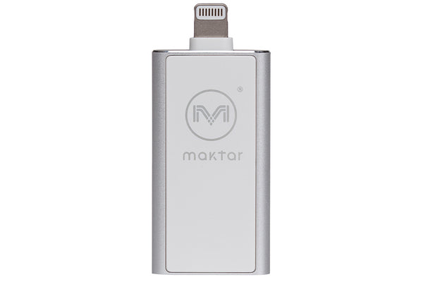 Maktar Piconizer 2 32GB Lightning Back Up Flash Drive for iPhone & iPad - Silver