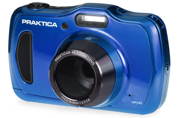 PRAKTICA Luxmedia WP240 20MP 4x Zoom Waterproof Compact Camera - Blue