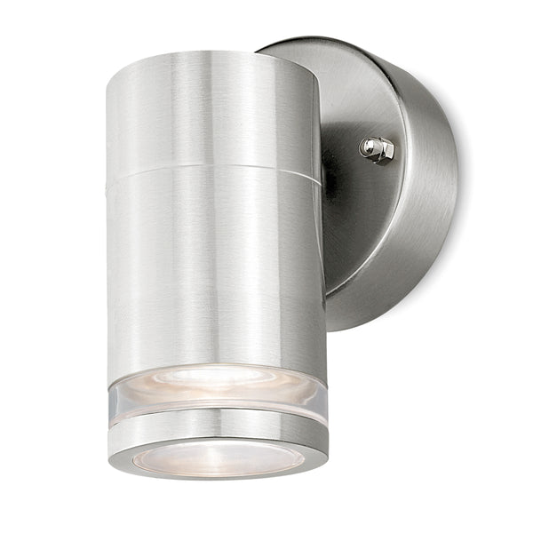 4lite Marinus GU10 Single Direction Outdoor Wall Light without PIR - Stainless Steel