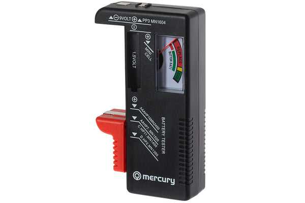 MPS Universal Analogue Battery Tester for AA, AAA, C, D, 9V PP3 & Coin Button Cells