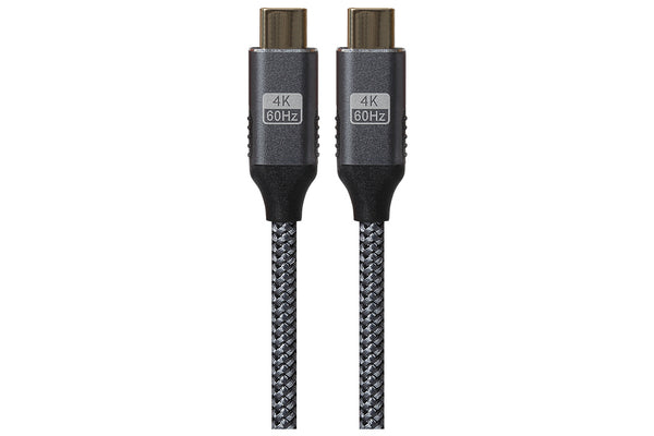 Maplin PRO USB-C to USB-C Cable Braided Gen2 20Gbs 100W Super Speed Power Delivery 3m