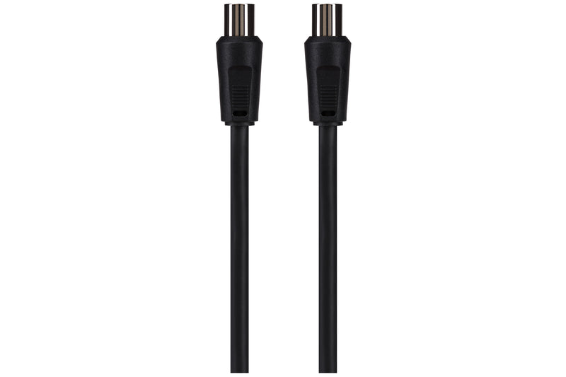Maplin RF Male to RF Female Connector TV Aerial Coaxial Cable 2m Black
