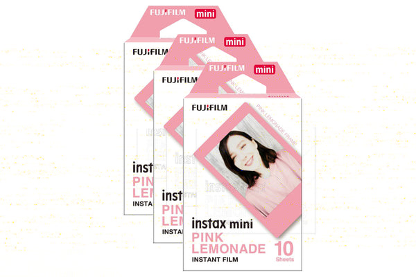 Fujifilm Instax Mini Instant Photo Film - Pink Lemonade, 30 Shot Pack