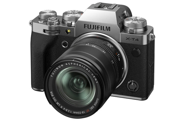 Fujifilm X-T4 Mirrorless Digital Camera 18-55mm Lens Kit - Silver