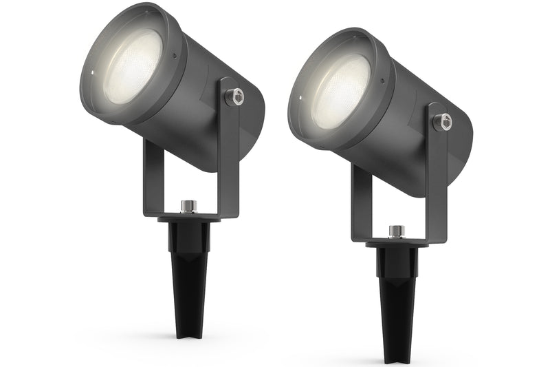 4lite 4000K LED Outdoor Garden Spike Light - Pack of 2