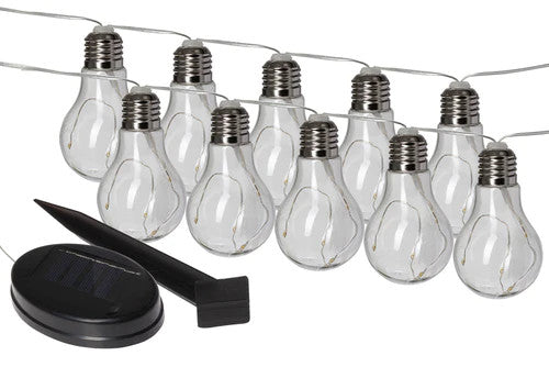 Status Solar Powered Decorative Bulb x10 LED String Lights