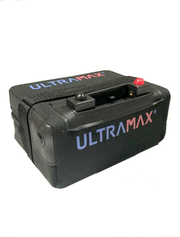 MPS Plus 12V 27 Hole Golf Trolley Lithium Iron Phosphate LiFePO4 Battery with Charger & Cable