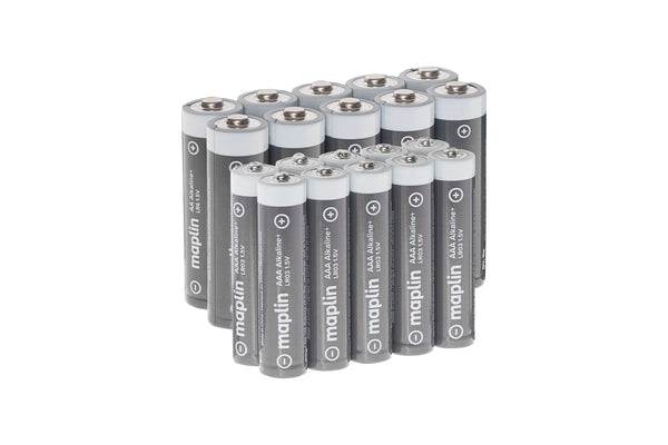 Maplin 10x AA LR6 /10x AAA LR03 1.5V Alkaline Batteries 7 Year Shelf Life High Performance