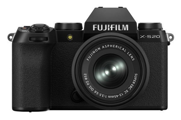 Fujifilm X-S20 Mirrorless Digital Camera with XC 15-45mm f/3.5-5.6 OIS PZ Lens - Black
