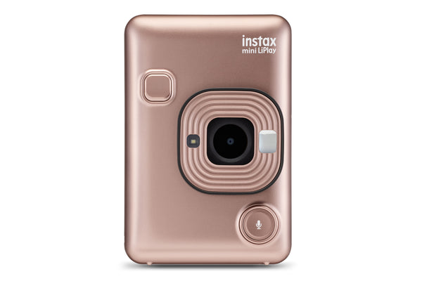 Fujifilm Instax Mini LiPlay Hybrid Instant Camera - Blush Gold (Camera Only)