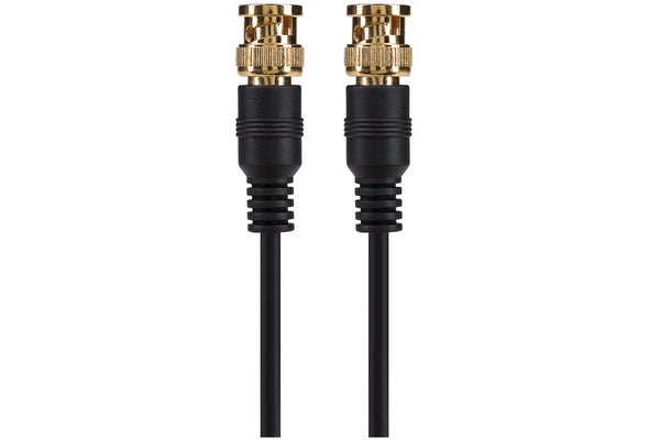 Maplin BNC Male Connector to BNC Male Connector Coaxial Cable 1.5m Black