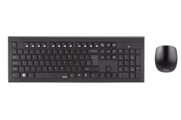 Hama Cortino Wireless Keyboard & Mouse Set - Black
