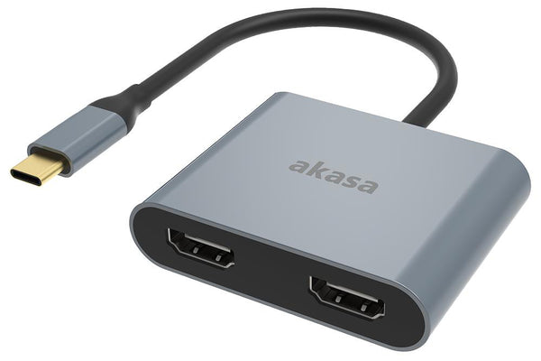 Nikkai akasa USB-C to Dual HDMI Hub MST 4K 30Hz Dual 4K 60Hz Single