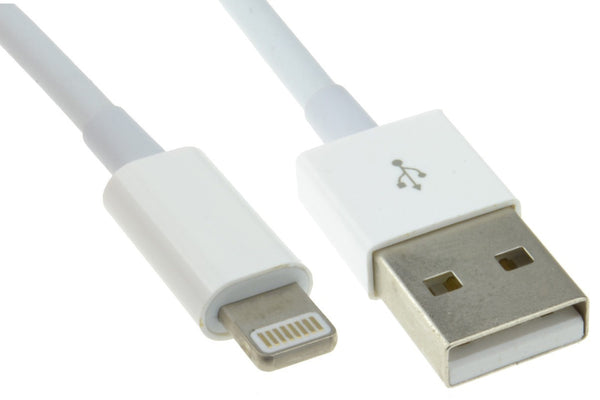Maplin Lightning Connector to USB-A Charging Cable 1m White