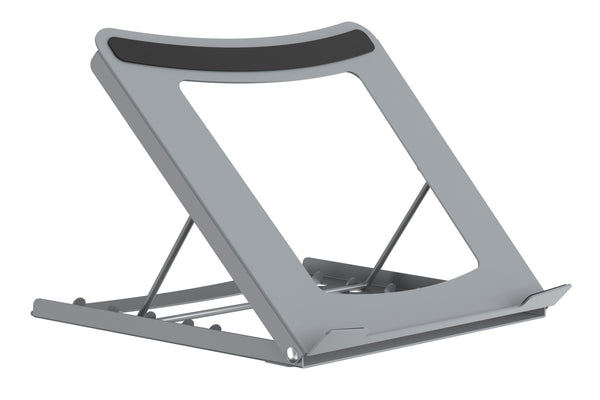 ProperAV Laptop or Tablet Stand 5 Adjustable Settings Steel Construction Silver