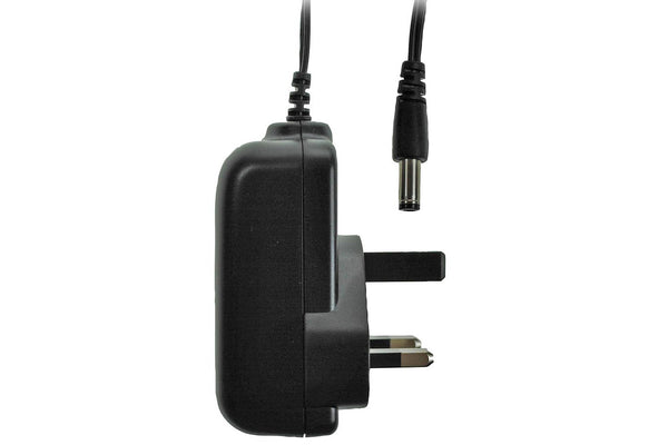 MPS UK Switching Power Supply 12V DC 1 Amp 12W 5.5 x 2.1 x 12mm Plug - 1.5m Cable