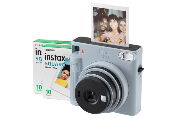 Fujifilm Instax Square SQ1 Instant Camera with 20 Shot Pack - Glacier Blue