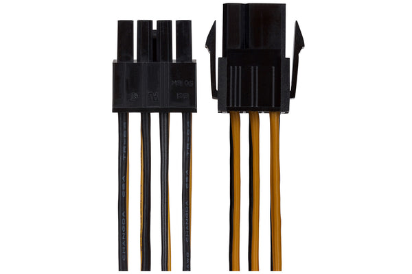 Maplin 6-pin PCIe Male to 8-pin ATX12V Female CPU Connector Lead - 0.15m