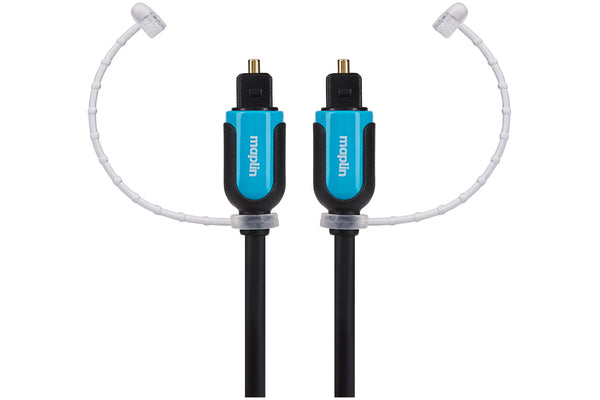 Maplin Optical Audio TOSlink Male to TOSlink Male Cable 10m