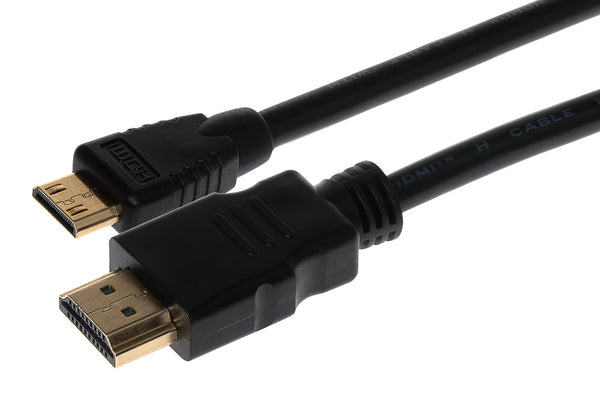 Maplin HDMI to Mini HDMI 4K Ultra HD Cable with Gold Connectors - Black, 3m