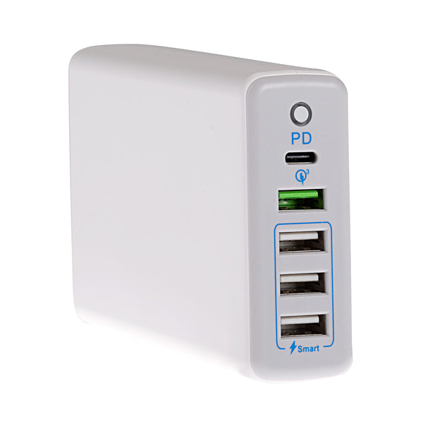 Maplin 5 Port USB Charging Station 4x USB-A/ 1x USB-C PD QC 3.0 60W High Speed Charging 1.6m Cable