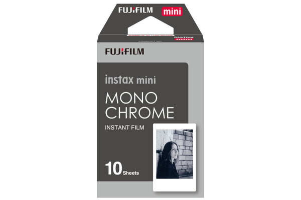 Fujifilm Instax Mini Instant Photo Film - Monochrome, 10 Shot Pack